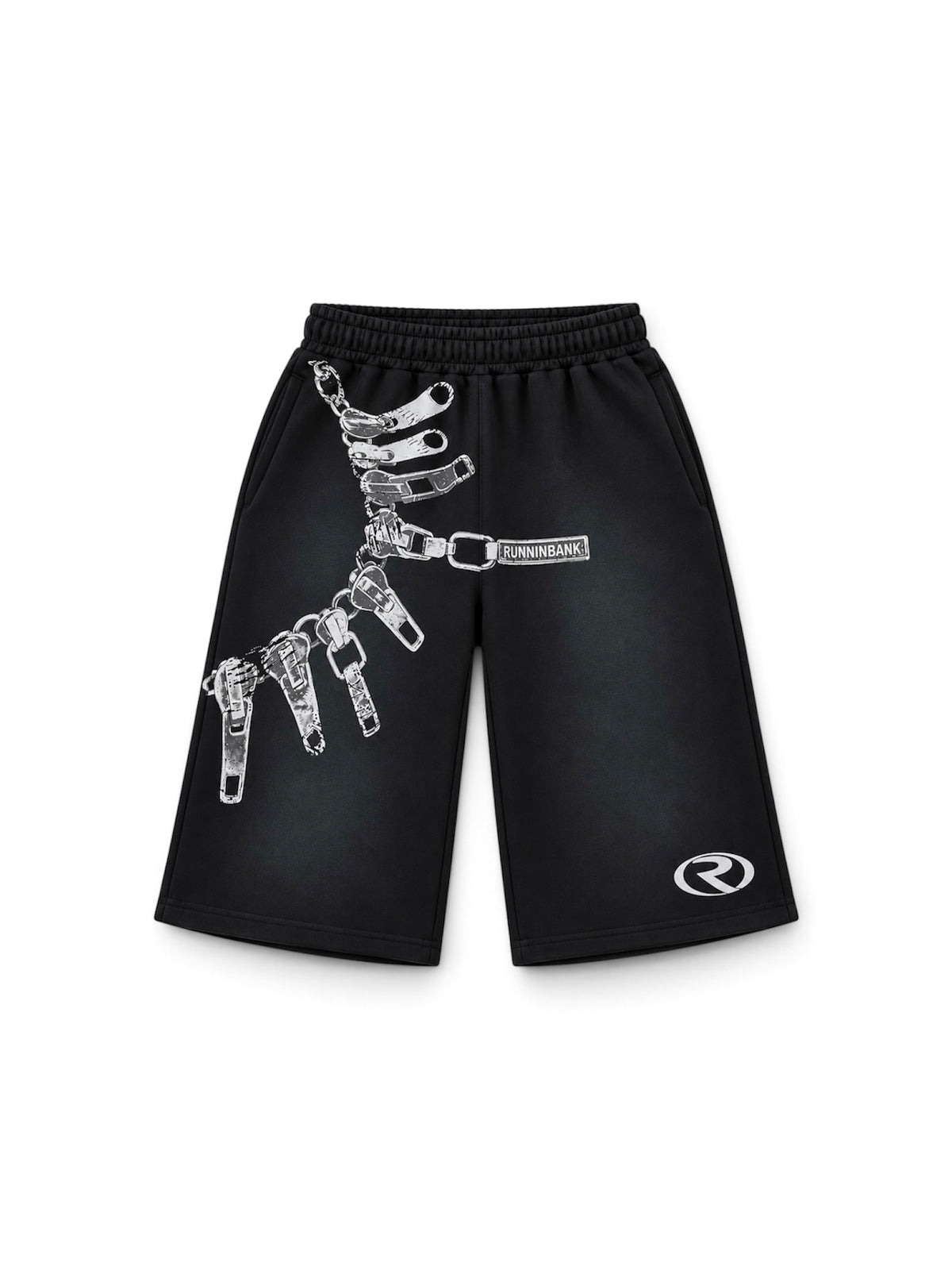 Zipper Up 3/4 shorts